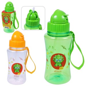 Garrafa infantil menino dinossauro Samigo, com canudo retrátil