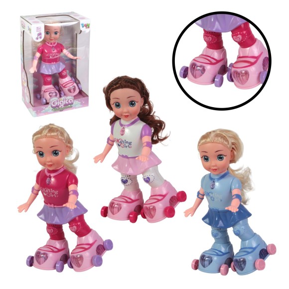 BONECA GIGICA PATINADORA
